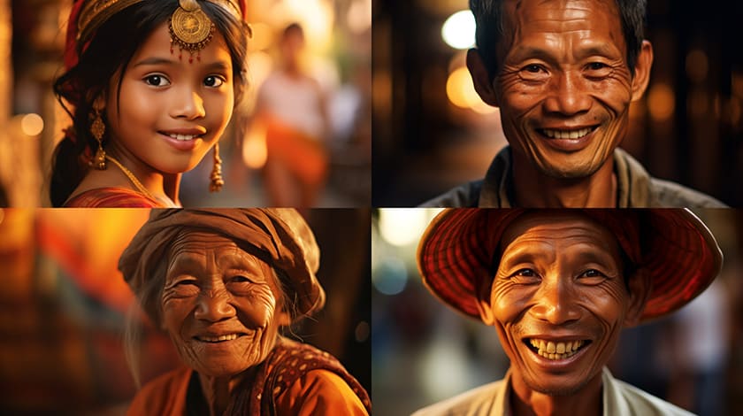 笑顔が素敵なカンボジア人（クメール人）